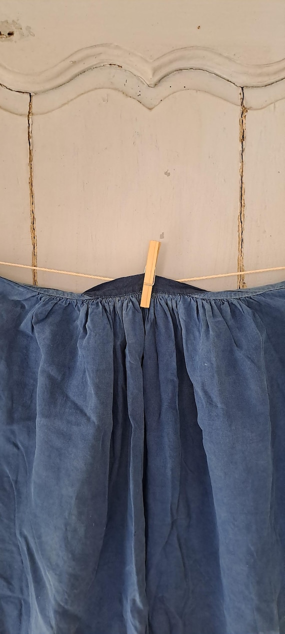 〜30s French Work Indigo Linen Biaude ANTIQUE FRENCH INDIGO LINEN BIAUDE (UNISEX) – BURMA-SHAVE