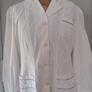 Vintage French Cotton Workdress Overall
