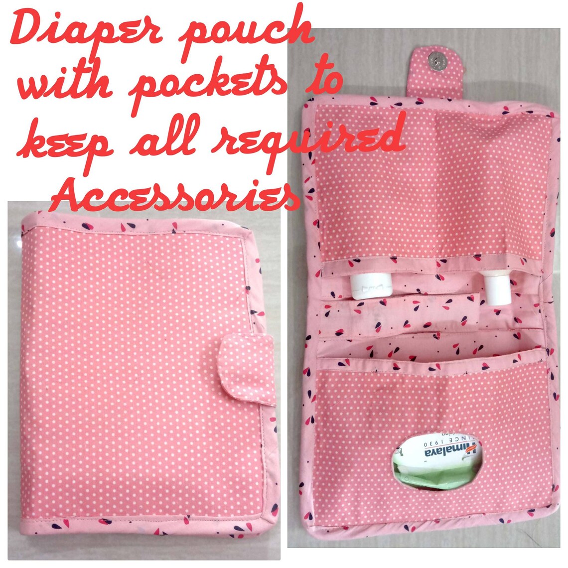 Diaper pouch nappy changer pouch a wet tissue pocket 2 Etsy