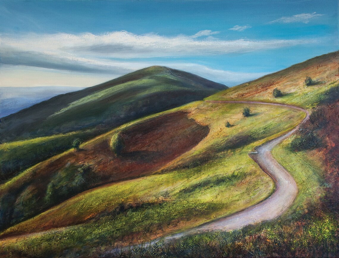 Landscape Art Greetings Cards Original Paintings Malvern Etsy