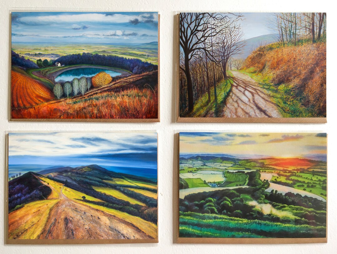 Ivan Maxwell Jones, Malvern Cards, Art Cards, Malvern Hills, Landscape