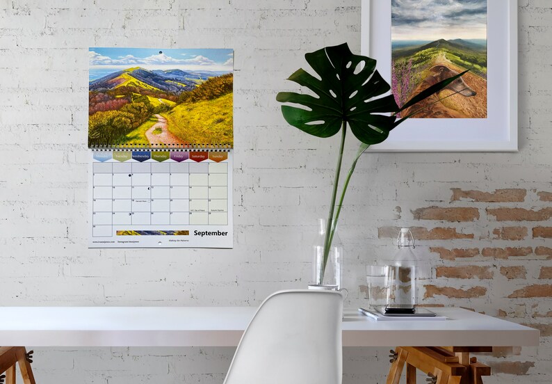 2024 Calendar Landscape Art Calendar Malvern Hills Ivan Etsy