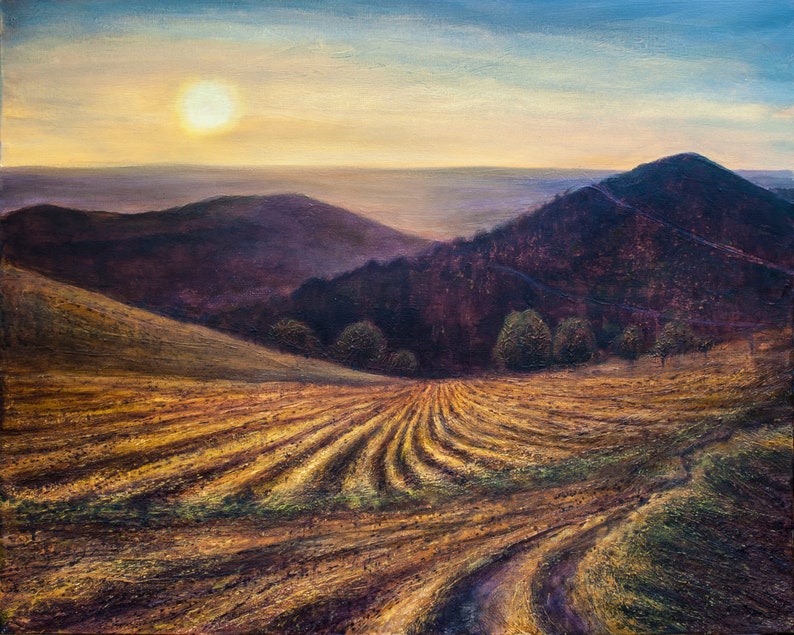 Landscape Art Greetings Cards Original Paintings Malvern Etsy