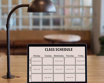Class Schedule Organizer - Color Pack