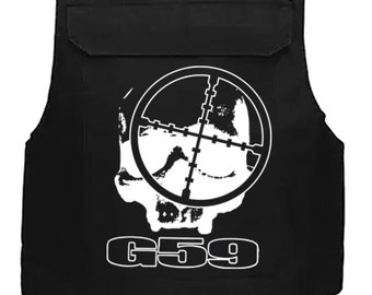 G59 Plate Carrier (BLACK) tactical vest, suicideboys, hip-hop,trap.