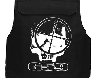 G59 Plate Carrier (BLACK) tactical vest, suicideboys, hip-hop,trap.