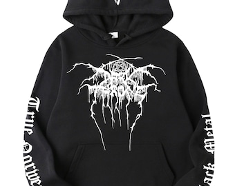 Sweat à capuche DARK THRONE métal noir,dark,rock, streetwear