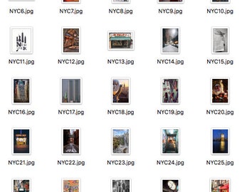 Ceil Be Biche New York1950/ブルメンフェルド/ポスター Boujee New York NYC Aesthetic Photo Collage Kit of 80 Pieces