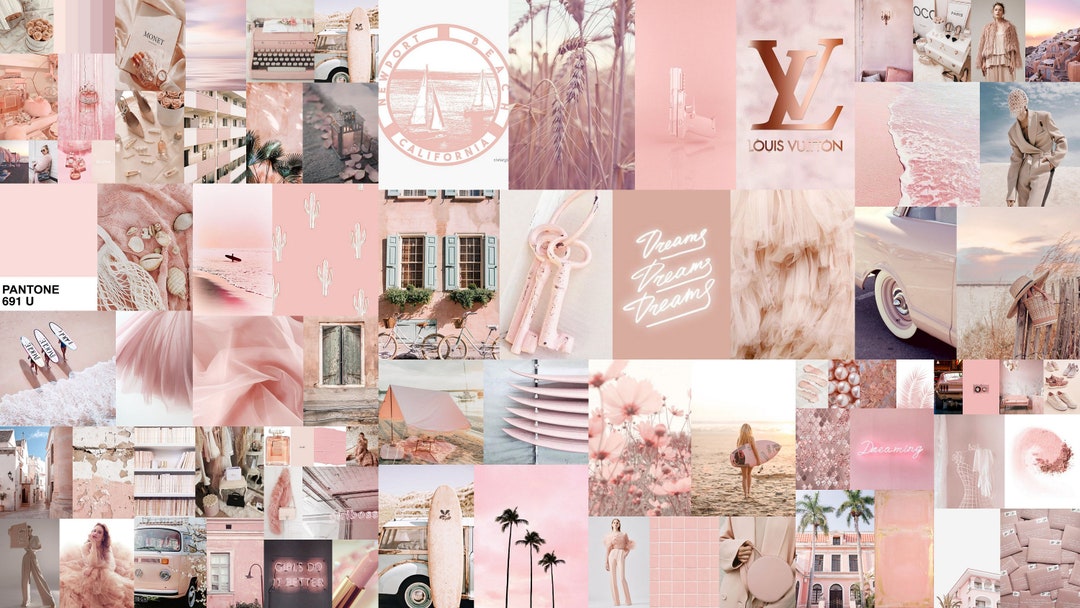 Boujee Blush Pink Aesthetic Photo Collage Kit of 80 Pieces / - Etsy Canada