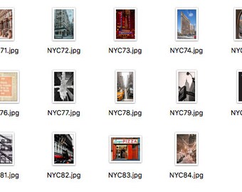 Ceil Be Biche New York1950/ブルメンフェルド/ポスター Boujee New York NYC Aesthetic Photo Collage Kit of 80 Pieces