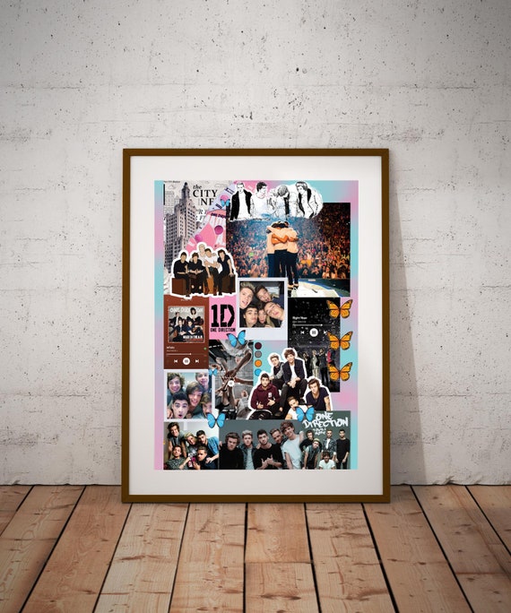 1D ワンダイレクション　アート　絵画　ONE DIRECTION One Direction Aesthetic Wall Poster / 1D Harry Styles / Zayn Malik