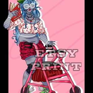 Ghoulia Yelps inspired art print