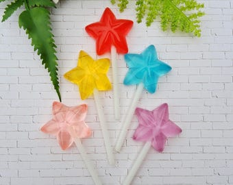 Candy Star Lollipop Charm, Sweet Purse Dangle, Keychain Accessory