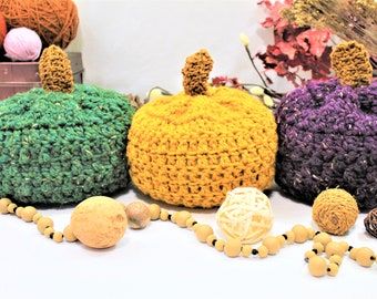 Crochet Pumpkins-PATTERN ONLY-Chunky Autumn Pumpkins