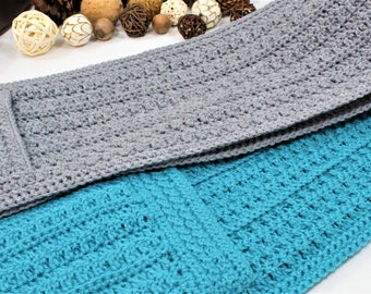 Crochet Pocket Scarf-PATTERN ONLY-The Miranda Pocket Scarf