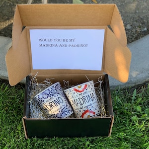 Taza Propuesta Madrina Y Padrino - Serias Mi Madrina Y Padrino Tazas - Propuesta Padrino Mexicano - Tazas Talavera - Tazas Talavera - Padrinos