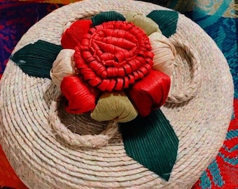 Tortilla Warmer Basket - Palm Leave Tortilla Warmer - Tortillero Mexicano - Handwoven With Palm Leave Artisanal Tortilla Basket Warmer