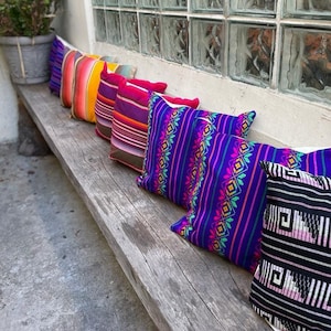 Mexican Cambaya Pillows Set Of Two Includes Stuffing - Cojines Mexicanos Cambaya - Mexican Home Decor - Decoraciones Para Hogar Mexicanas