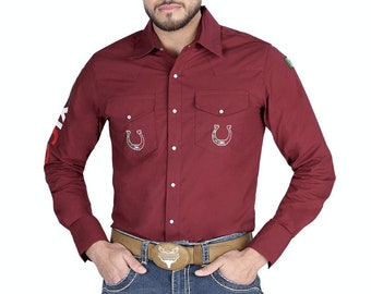 Camicia Da Uomo A Righe Con Aquila Ricamata Sulla Schiena White - Foto 4