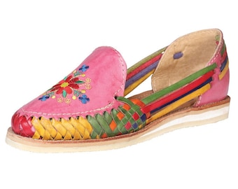 Handgeweven leren huarache-sandalen - ambachtelijke Mexicaanse schoenen
