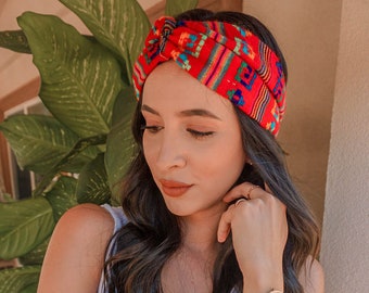 Mexican Serape/Cambaya Knotted Headwrap Turbans