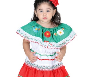 Vestidos Mexicanos Para Niñas - Etsy Israel