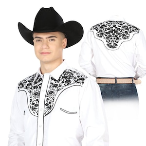 Camisa Vaquera Bordada - Camisa Cowboy Bordada