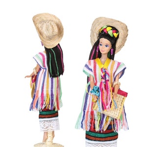 Mexican Barbie - Maria Doll - Mexican Doll - Muneca Mexicana -Dolls Representing Each State Of Mexico - Artisanal Regional Dolls