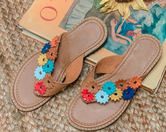 Erendira Mexicaanse leren sandalen - strandsandalen