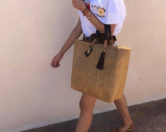 Mexican Purse - Mexican Bag - Handwoven Purse - Recycled Plastic Handwoven Purse - Mexican Tote Bag - Bolsa Mexicana