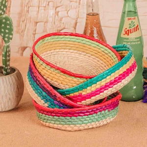 Tortillawarmermand - palmblad tortillawarmer - Tortillero Mexicano - handgeweven met palmblad ambachtelijke tortillamandwarmer