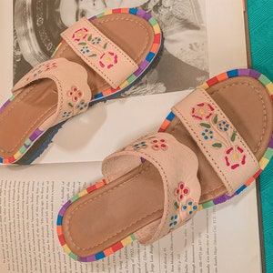 Jatziri Mexican Leather Sandals - Beach Sandals
