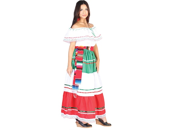 Top artesanal mexicano fuera del hombro Blusa tradicional