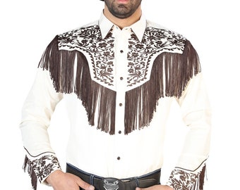 Camisa Vaquera De Hombre Con Barbitas - Men's Cowboy Shirt