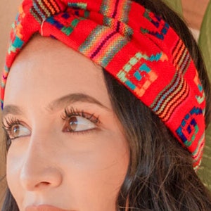 Mexican Serape/Cambaya Knotted Headwrap Turbans image 3