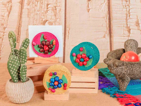 Handmade Palm Leaf Napkin Holder – Artisanal Decor