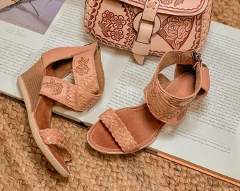 Mexican Sandals - Mexican Wedges - Mexican Artisanal Wedges - Huaraches Artesanales - Huaraches Mexicanos - Cute Summer Wedges