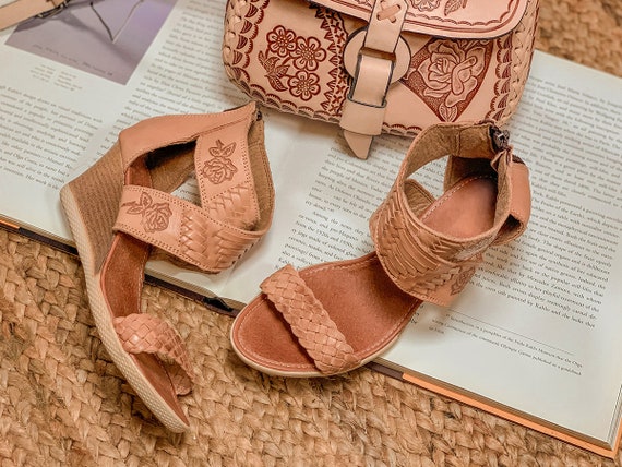 Mexican Sandals - Mexican Wedges - Mexican Artisanal Wedges - Huaraches Artesanales - Huaraches Mexicanos - Cute Summer Wedges