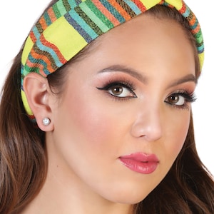 Mexican Serape/Cambaya Knotted Headwrap Turbans image 6