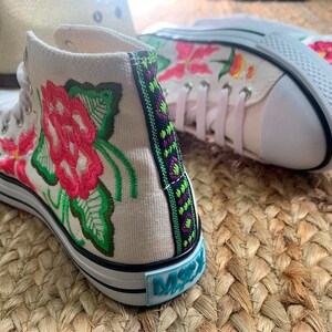 Embroidered Tennis Shoes Mexican Sneakers Mexican Tennis - Etsy