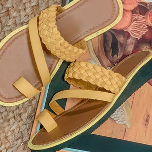 Sugey Handwoven Mexican Leather Sandals - Beach Sandals