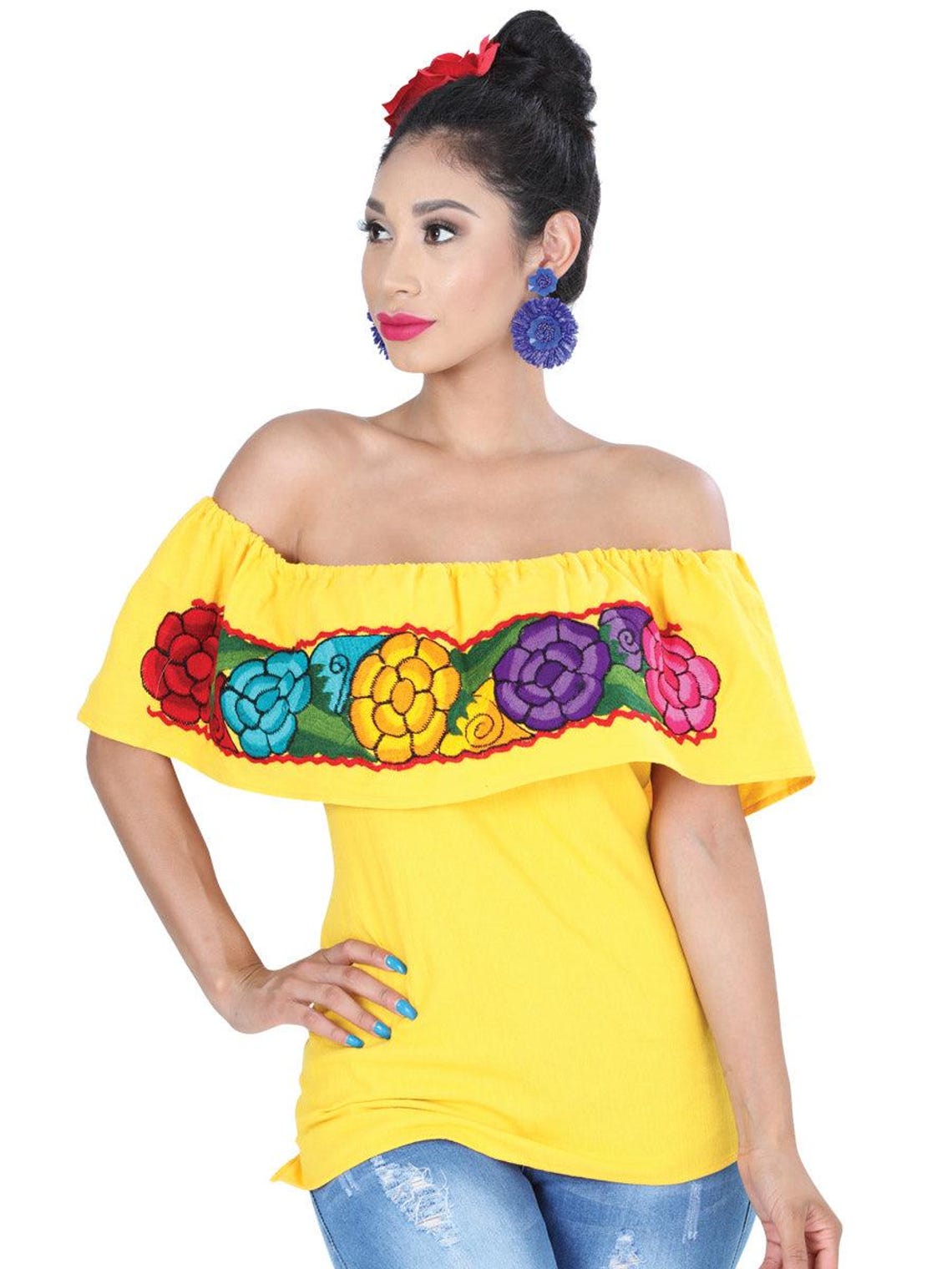 Artisanal Embroidered Blouse 100% Cotton Black 603986 main image 0