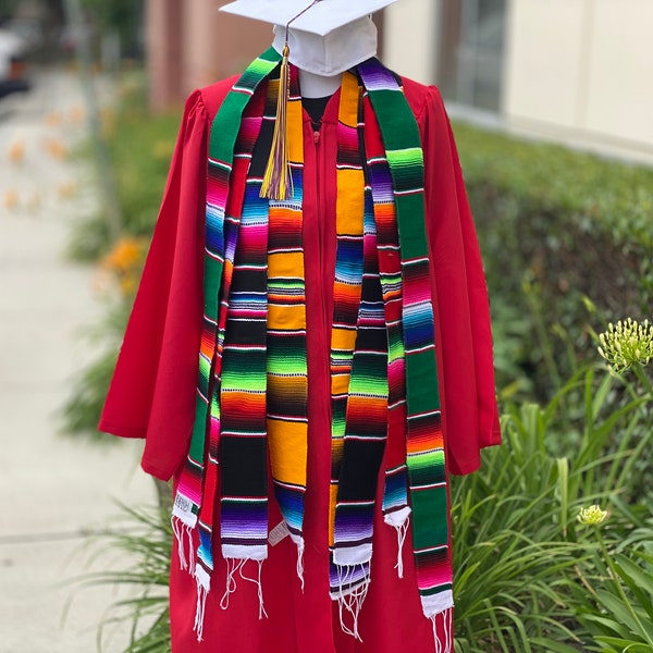 Mexican Serape Graduation Stole Different Serape Colors Available No Words