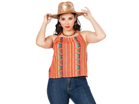 Mexican Blouse Cambaya Blouse Open Back Summer Blouse Blusa