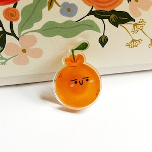 Orange / Dekopon / Hallabong / Sumo Mandarin Acrylic Pin