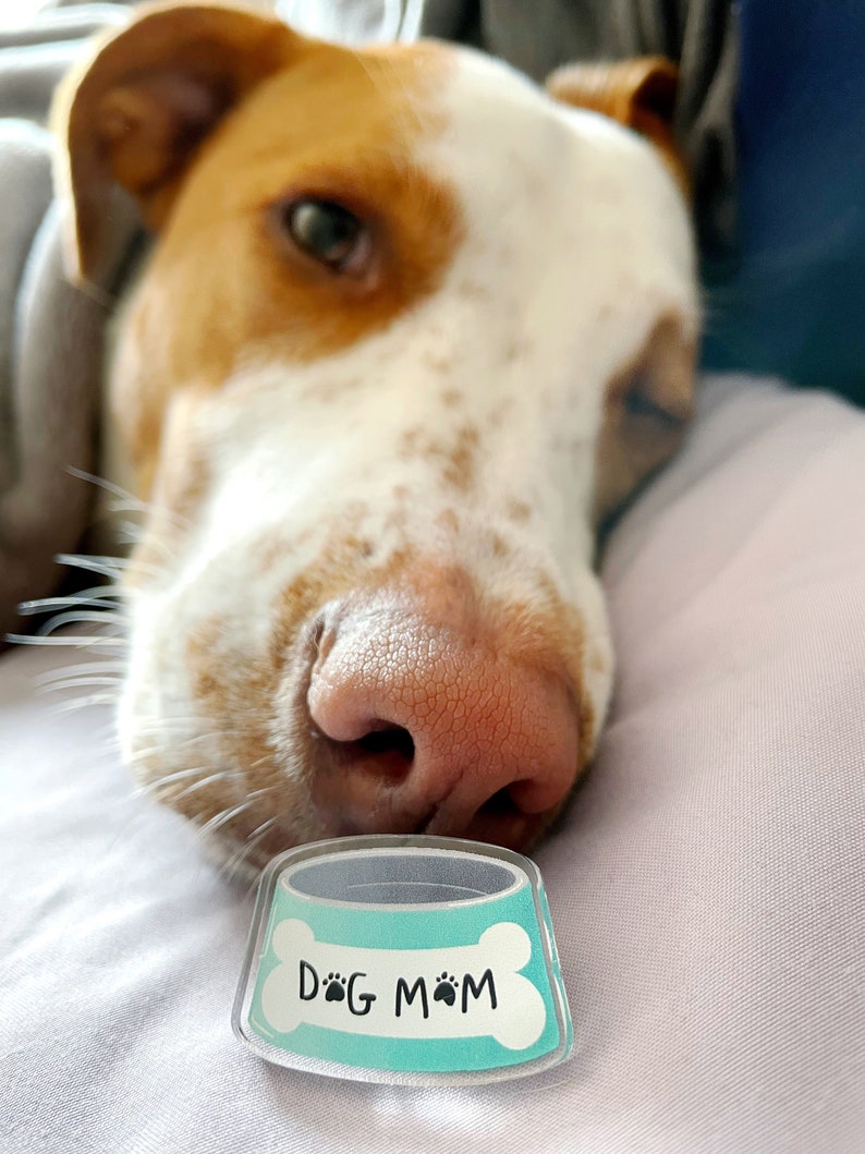 Dog Mom Acrylic Pin
