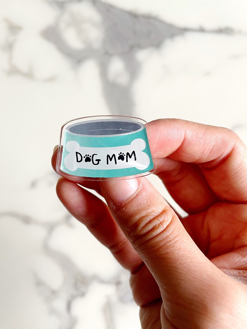 Dog Mom Acrylic Pin
