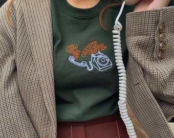 Call Me By Your Name Embroidered Tee- The Clique Clothing
