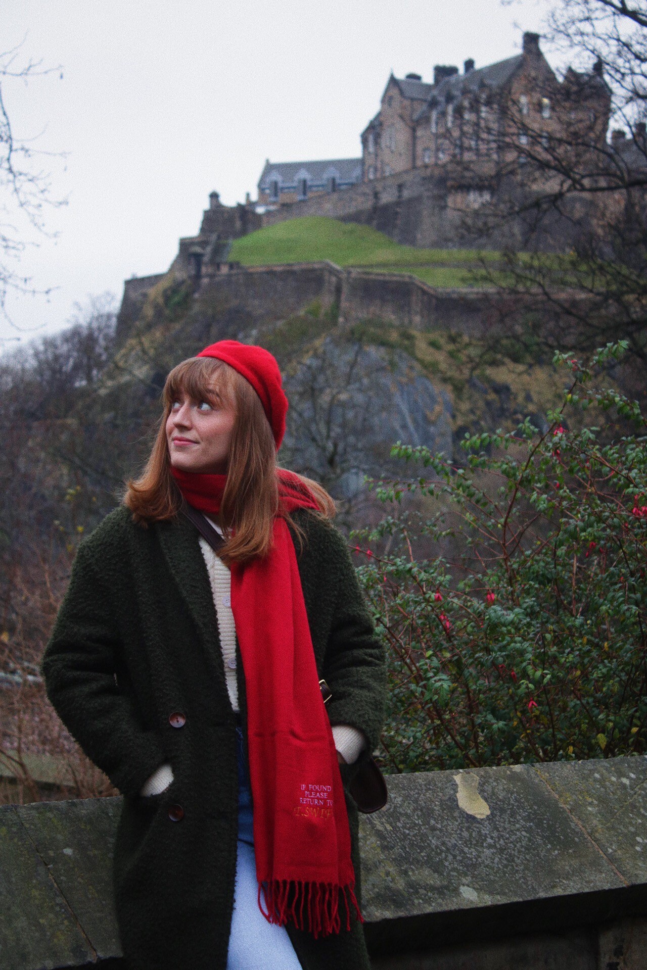 Taylor's Scarf (red, TS Inspired) Embroidered Red Scarf- the