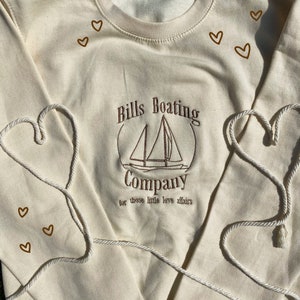 Bills Boating Company  Embroidered Sweatshirt (Mamma Mia inspired, Dyanamos, Gift idea, Dancing Queen) - The Clique Clothing